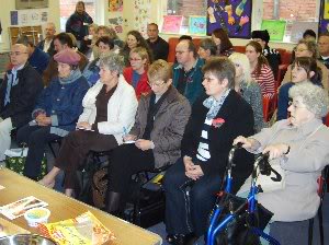 A 40 strong audience enjoy the cookery demo at our Kings Heath Food Fair in November 2007
